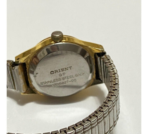 Relógio Antigo Orient Quartz Japan Dourado