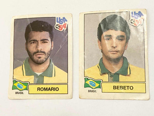 Antigas Figurinhas Brasil Romario E Bebeto Copa Do Mundo 94