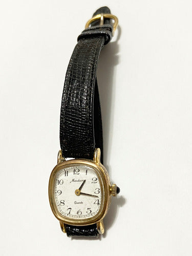 Relógio Antigo Mondaine Quartz Dourado