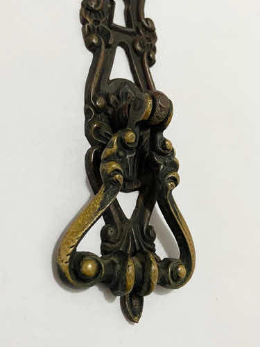 Puxador Antigo De Bronze 18,5cm - Móveis Porta Armário