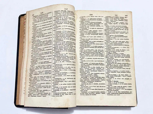 Dicionário Antigo Francês Português 1879 José Da Fonseca