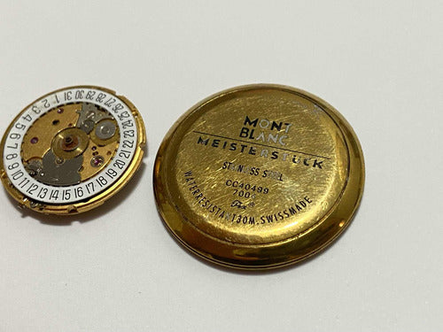 Movimento Relógio Antigo E Tampa Montblanc - Lote 2