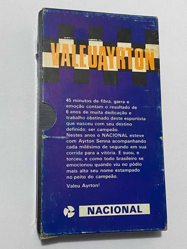 Fita Vhs Antiga Ayrton Senna Nacional 1988 - 1990