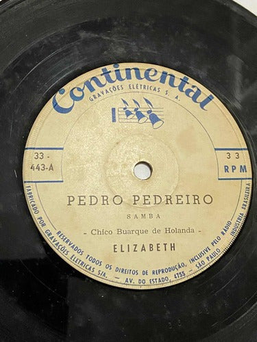 Antigo Disco Raro 33 Rpm Elizabeth Chico Buarque De Holanda