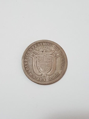 Moeda Antiga Panamá - 10 Diez Centesimos 1904