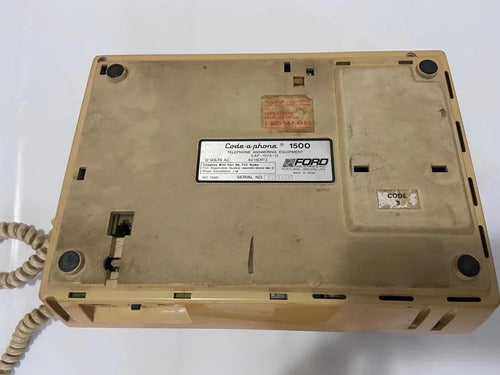 Telefone Antigo Central Code Phone 1500 Ford