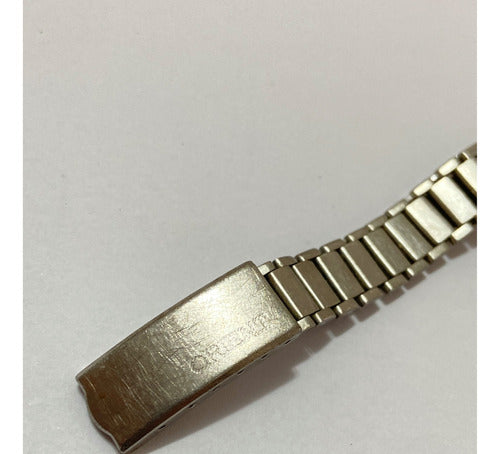 Pulseira De Relógio Antiga Orient Prata 12mm