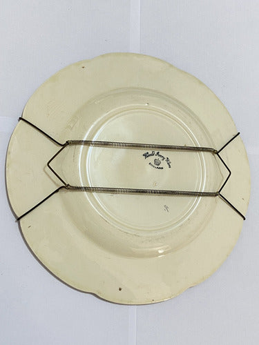 Prato Porcelana Inglesa Woods Ivory Ware C/ Decoração Floral