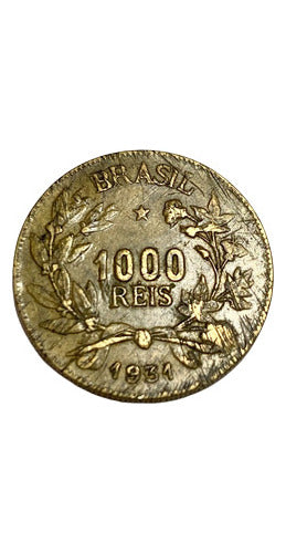 Antiga Moeda Brasil 1931 1000 Réis Lote 3