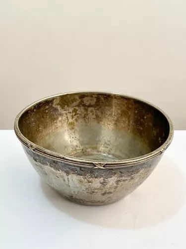 Antiga Tigela Bowl Fracalanza Cor Prata