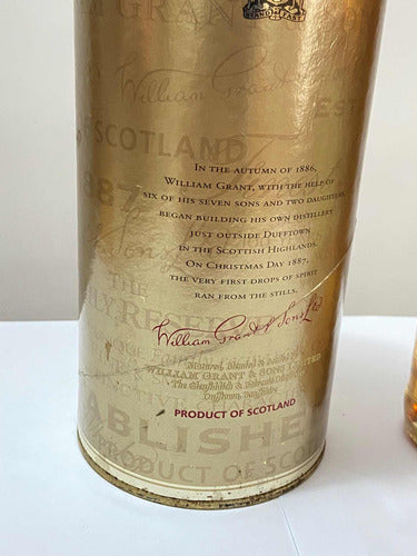 Antigo Whisky Lacrado William Grants Family Reverse Finest S