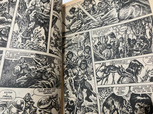 Lote Hq Gibi Antigo Conan Marvel - Conan Rei