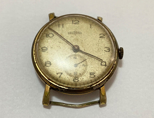 Relógio Antigo Suiço Delbana Dourado Swiss Made