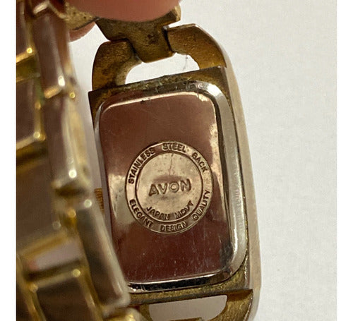 Relógio Antigo Quartz Avon Com Pedras