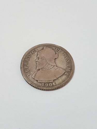 Moeda Antiga Panamá - 10 Diez Centesimos 1904