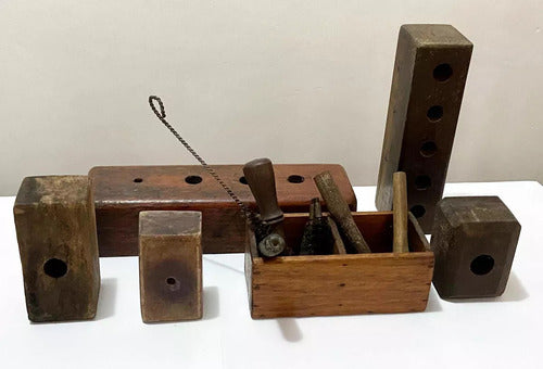 Kit Molde Antigo Recarga Limpeza Munição Arma