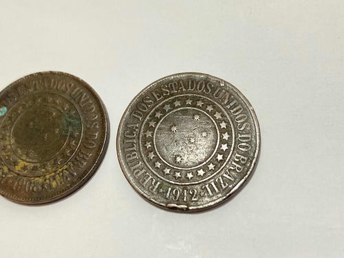 Moedas Antigas 40 Réis -  08 E 12