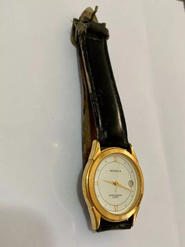 Relógio Antigo Mondaine Dourado