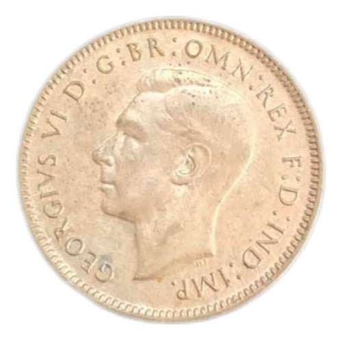 Moeda Antiga 1942 Grã Bretanha Reino Unido 1 Farthing