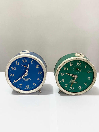 Lote Relógios Despertadores Antigos Berger No Estado