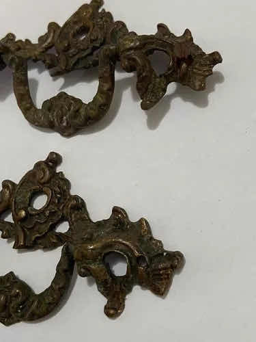 Puxadores Com Pingentes Para Móveis Em Bronze Estilo Xv