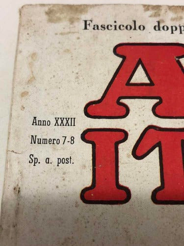 Revista Antiga De Automóveis Auto Italiana 1951