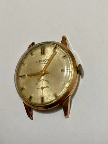 Relógio Antigo Leroy 17 Rubis Swiss Made Suiço