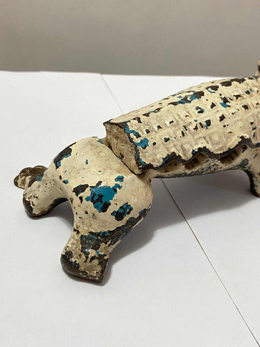 Antigo Jacaré de Farmácia Apertador de Rolhas -Ferro Fundido