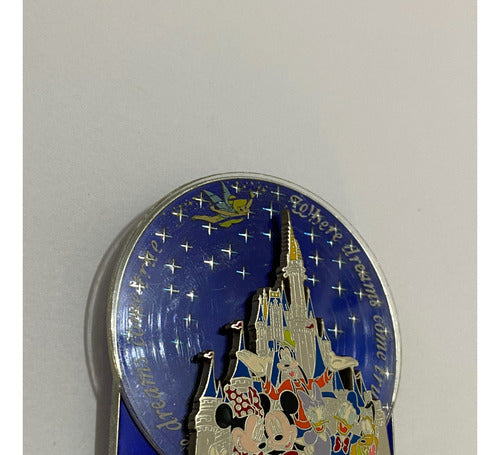 Botton Pin Antigo Castelo Walt Disney World Mickey Rotativo