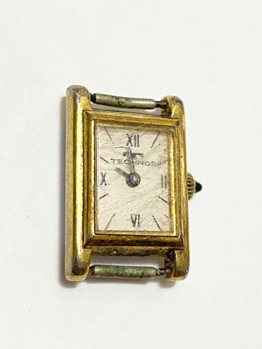 Relógio Antigo Technos A Corda Dourado