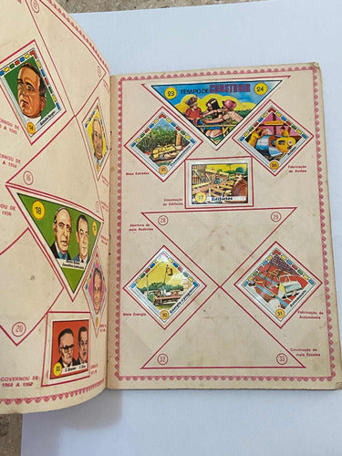 Antigo Album Figurinhas Cavalo De Aço Cromos Educativos