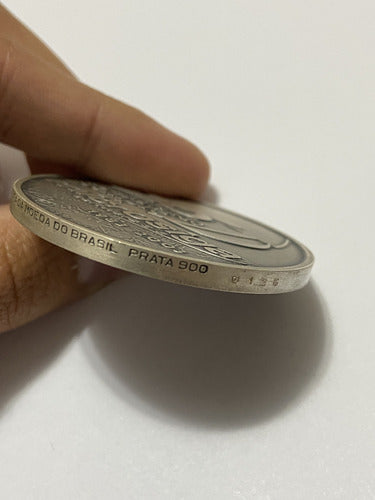 Medalha Antiga Casa Da Moeda Do Brasil Prata 900