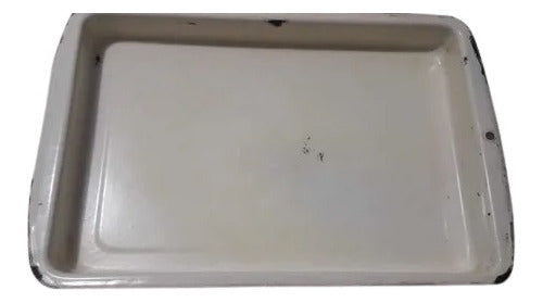 Assadeira Retangular Esmaltada Antiga
