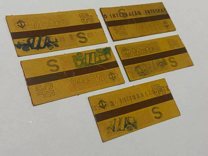Bilhete Antigo Metro Sp - Lote 5