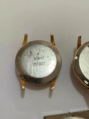 Lote Relógios Antigos Fortissimo 21 Mafil 21 Rubis Suiço