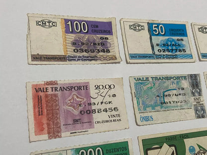 Passes Antigos Passagem De Onibus Cmtc Smt Lote