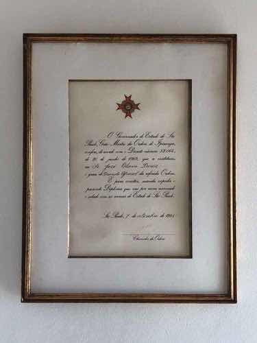 Diploma Documento Antigo 1951 Governo De São Paulo