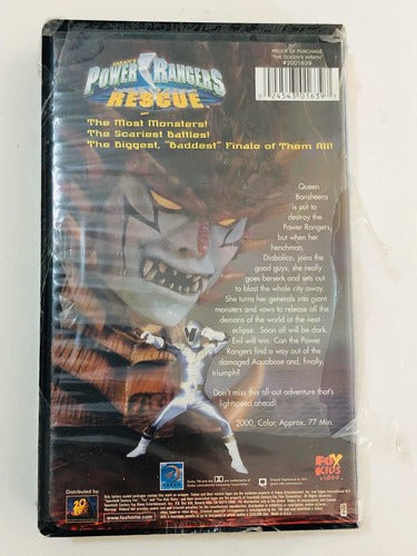 Fita Antiga Vhs Powers Ranger Rescue Lacrada