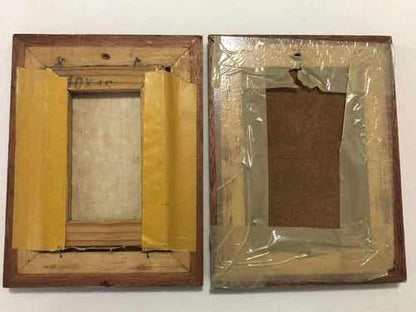 Quadros Antigos Pintura Vaso Flores Assinados