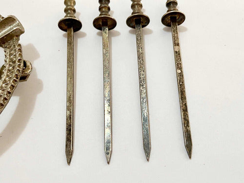 Mini Espada Antiga Palito Para Petiscos Cor Prata