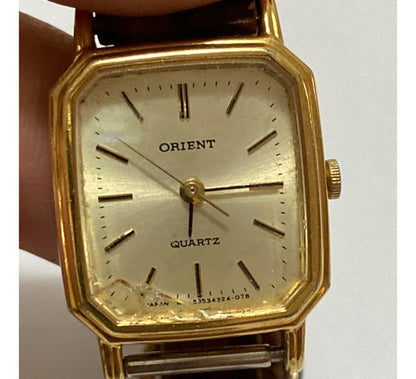 Relógio Antigo Orient Quartz Japan Pulseira Eberle