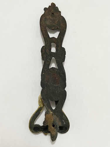 Puxador Antigo De Bronze 18,5cm - Móveis Porta Armário