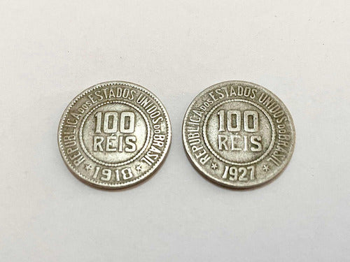 Antiga Moeda 100 Réis 1918 - 1927