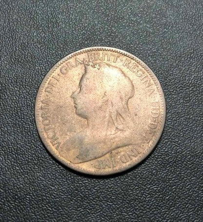 Antiga Moeda 1899 Grã Bretanha 1/2 Penny