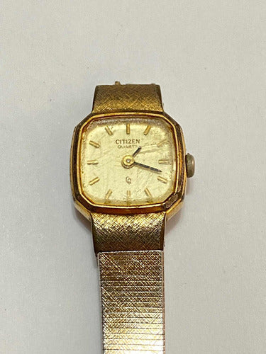 Relógio Antigo Citizen Quartz Japan 3220 Dourado