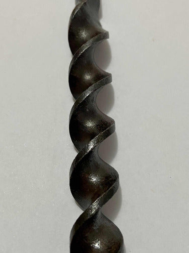 Ferramenta Antiga Broca De Ferro Com Marca