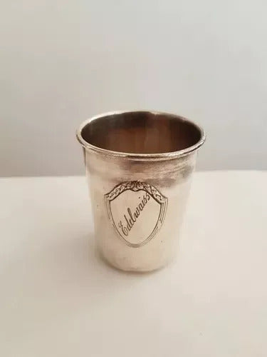 Copo Antigo Prata Wolff Lembrança Nestlé