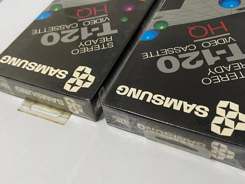 Fitas Antigas Vhs Lacradas Virgem Samsung T 120 Stereo Video