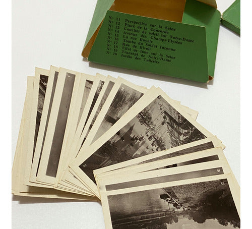 Lote Fotos Originais Antigas De Paris Souvenir Torre Eiffel