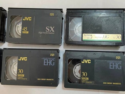 Lote Antigas Mini Fitas Jvc Vhs